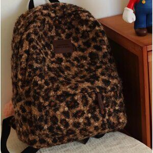 Fashion Backpack y2k Purse Backpack, Cute Fuzzy Daypack Grunge Alt Emo😃